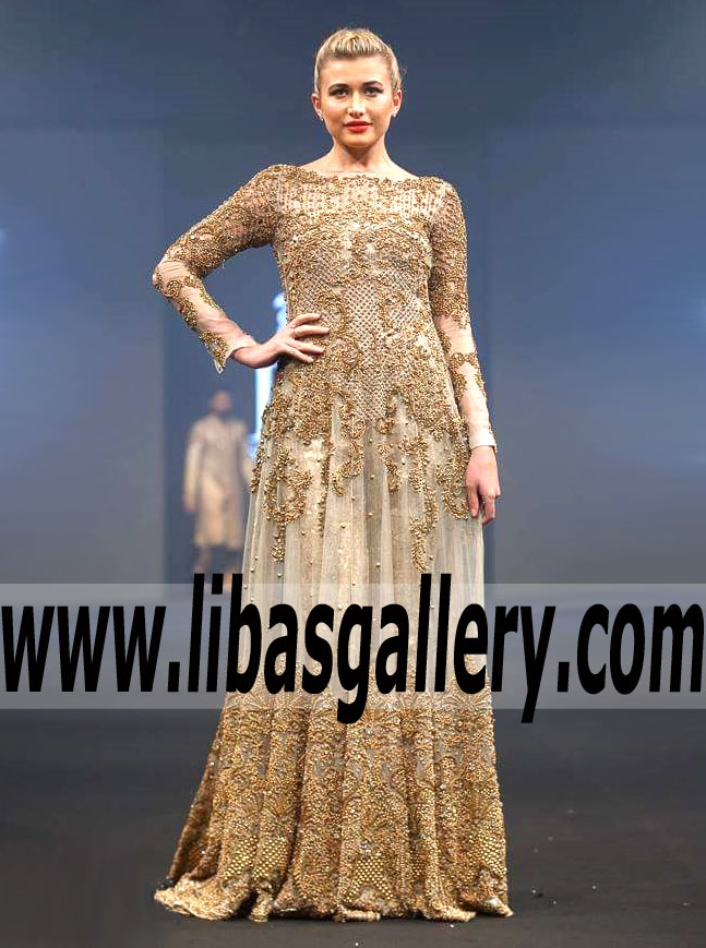Fabulous Gown Dress with Pretty Embellishments for Wedding and Special Occasions
