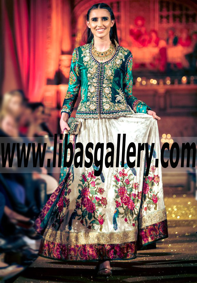 Luxurious and Graceful Embroidered Lehenga Dress for all Social and Special Occasions