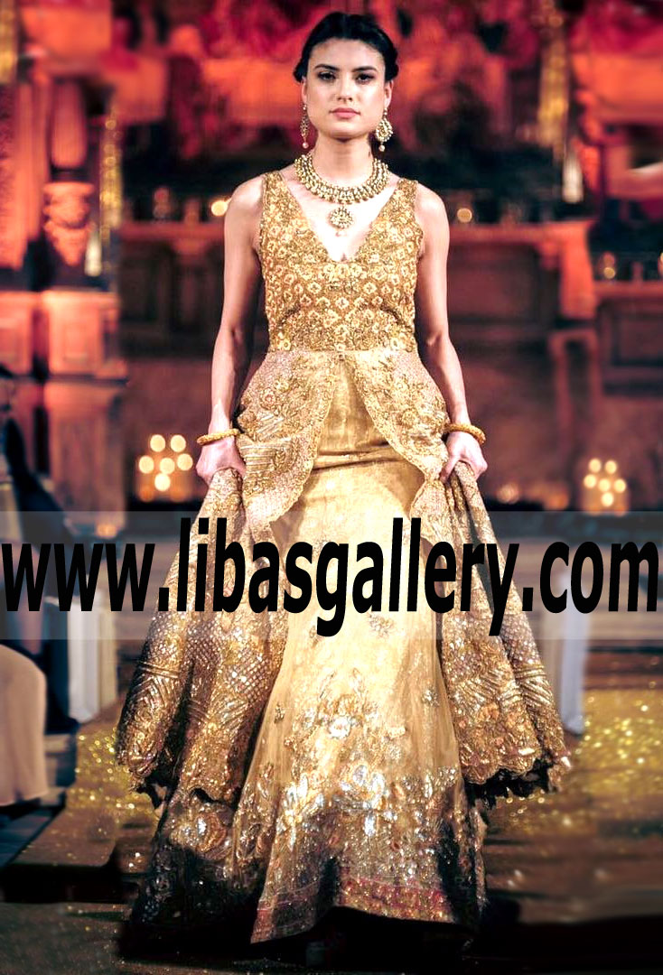 Fabulous Designer Gown Bridal Dress for Reception and Special Occasions