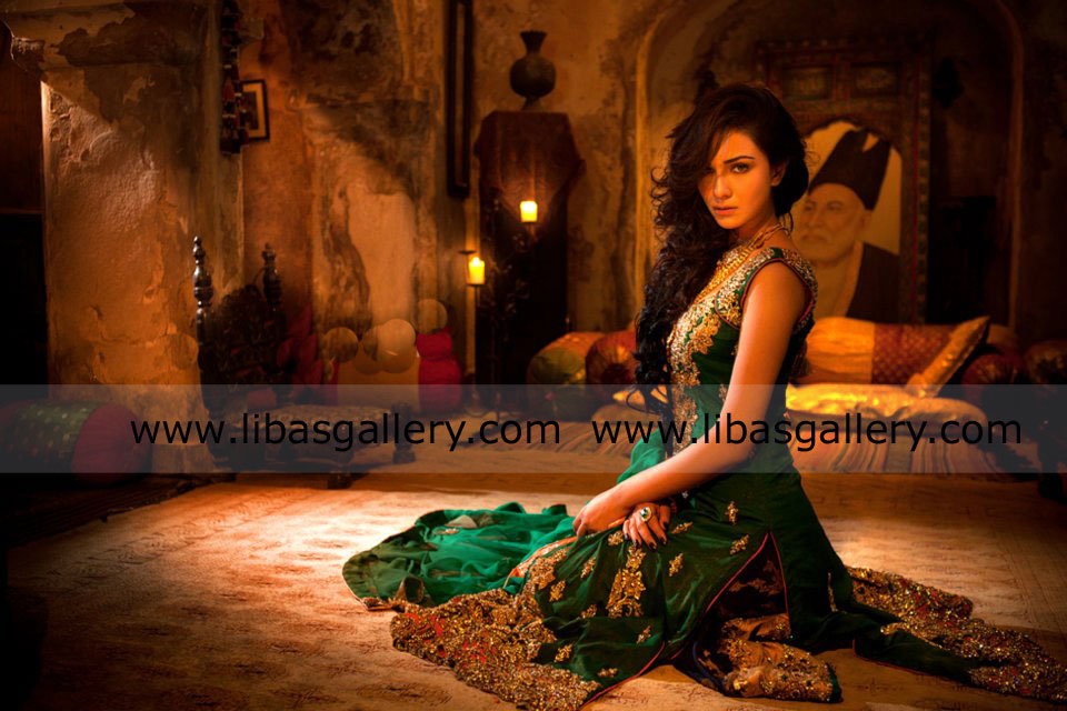 Emerald green Lucida Special Occasion Wear