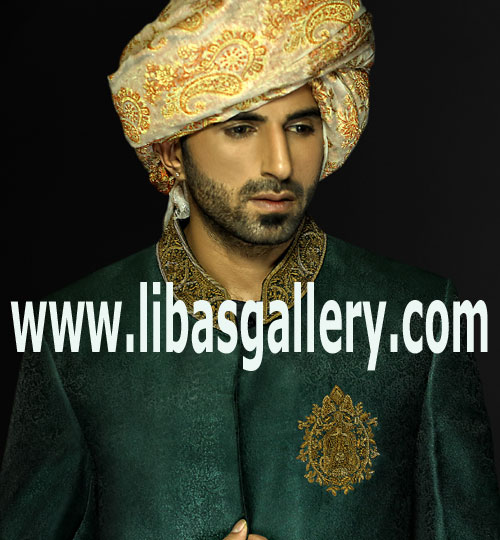 Amazing Embroidered Turban for Groom