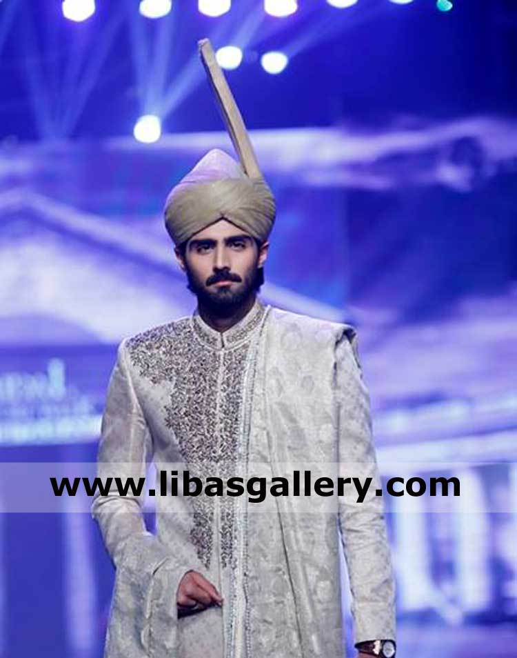punjabi style tall fan kulla light shade for dulha groom pretied wedding turban shop online worldwide delivery by dhl fedex uk usa canada