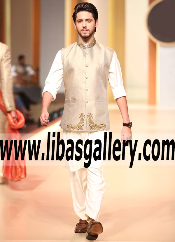Graceful Waistcoat with Kurta for Parties and Formal Events