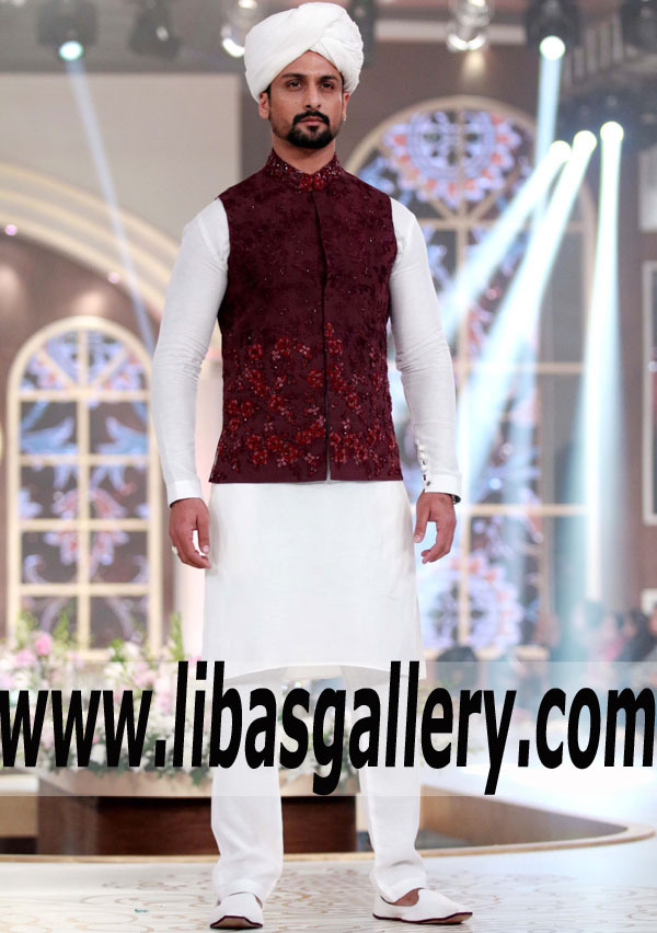 Exquisite Embellished Waistcoat with Kurta Suit for Wedding and Special Occasions