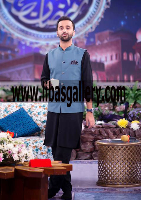 Designer Waistcoat with kurta shalwat suit