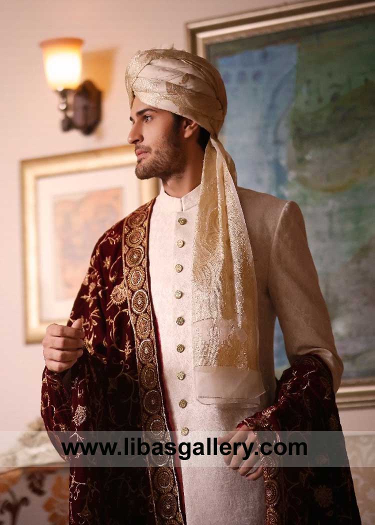 Groom Traditional Wedding Sherwani Set