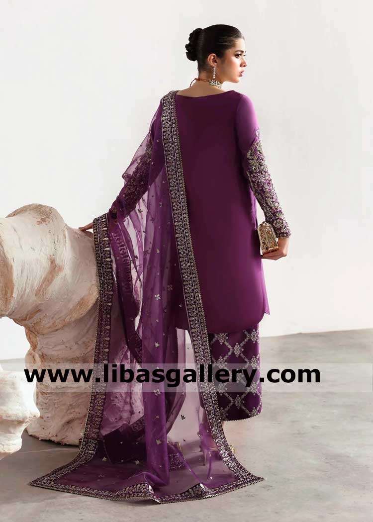 Silk Embroidered Occasion Dress for Women