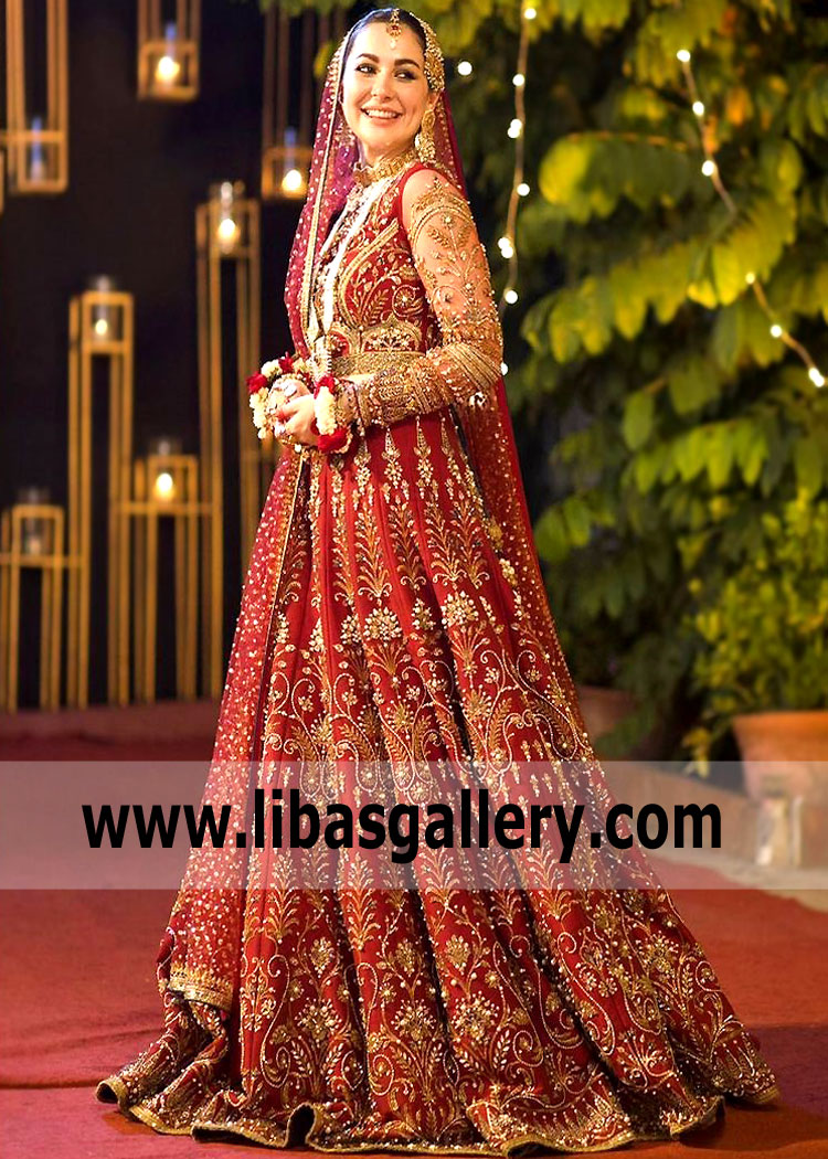 The most beautiful Hania Amir wedding dresses from the Nomi Ansari ...